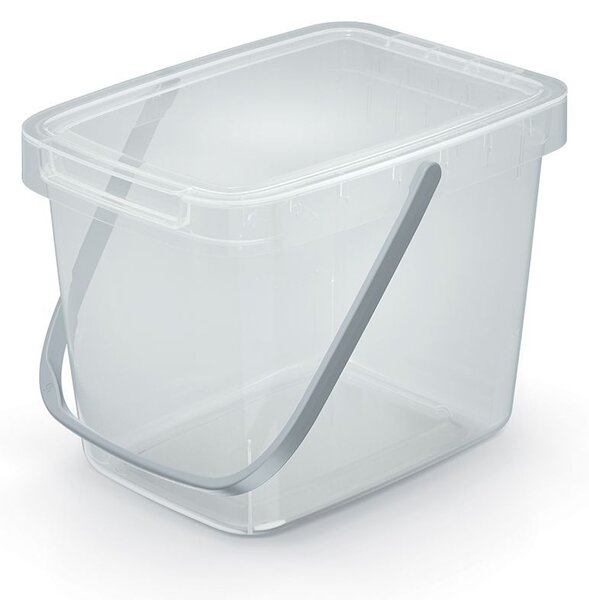 Prosperplast Odpadkový kôš System Collec 6 L s vekom transparentný