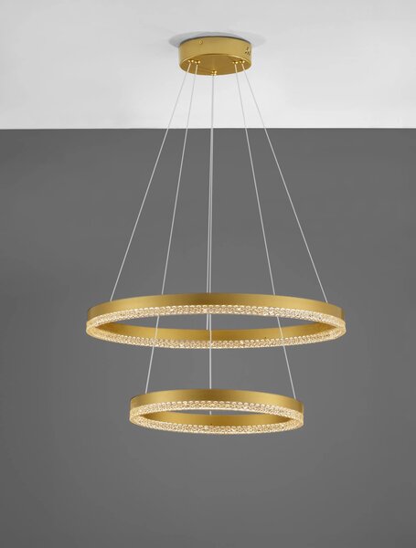 LED luster Adria 2 zlaté – Zlatá