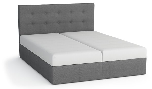 NovýNábytok.sk Manželská posteľ Boxspring 160 cm Duel 1 (béžová) (s matracom a úložným priestorom). Akcia -20%. Vlastná spoľahlivá doprava až k Vám domov. 1046428