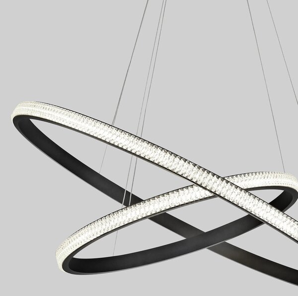 LED luster Nager 59 čierne – Čierna