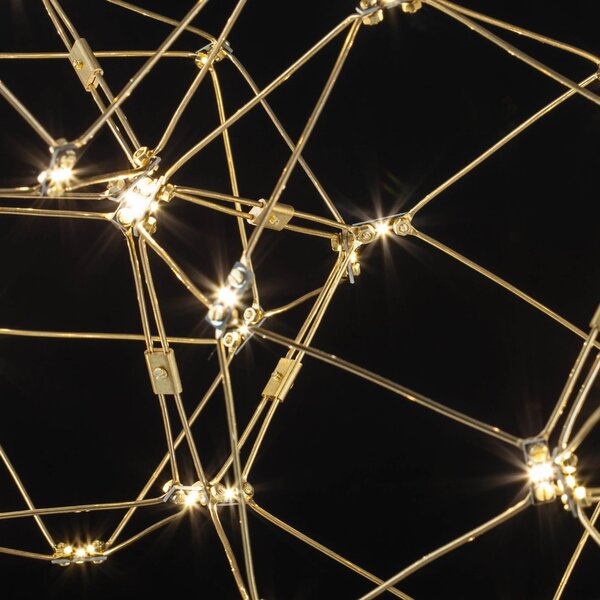 LED luster Nebula 163 zlaté – Zlatá