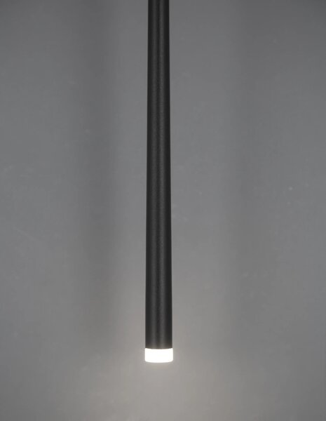 LED luster Giono 8 čierna