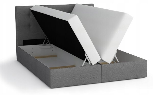 NovýNábytok.sk Manželská posteľ Boxspring 180 cm Fade 2 (béžová) (s matracom a úložným priestorom). Akcia -20%. Vlastná spoľahlivá doprava až k Vám domov. 1046500
