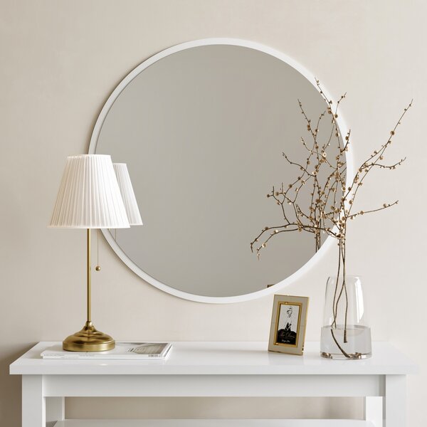 Kalune Design Okrúhle nástenné zrkadlo Ayna 60 cm biele