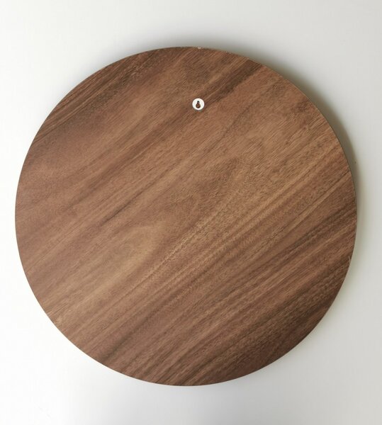 Hanah Home Okrúhle nástenné zrkadlo Ayna 60 cm orech