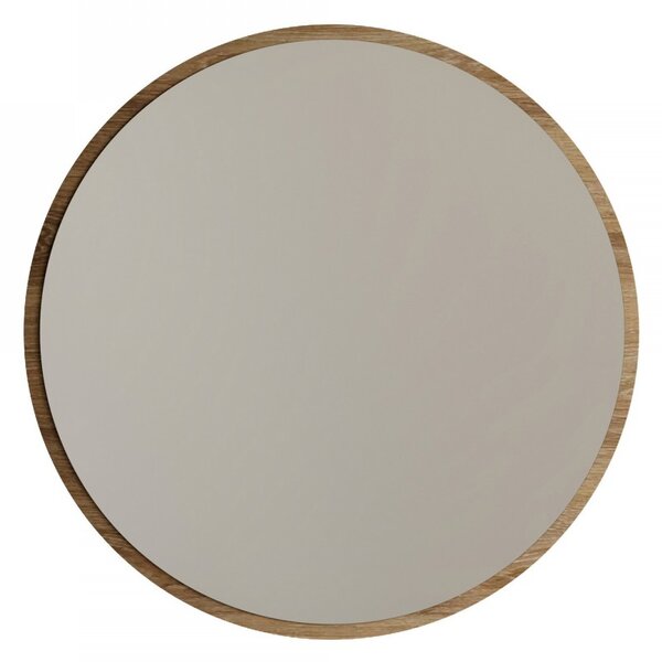 Hanah Home Okrúhle nástenné zrkadlo Ayna 60 cm orech