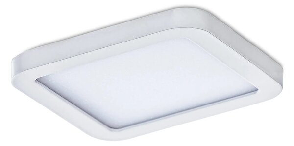 Bodové svetlo Slim 9 Square 3000K Ip44 biele do sadrokartonu – Biela