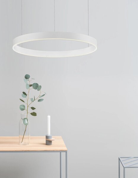 LED luster Motif 60 biele stmievateľné – Biela