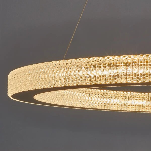 LED luster Fiore 80 zlaté – Zlatá