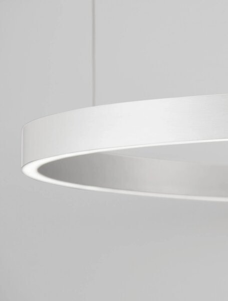 LED luster Elowen 98 strieborná – Sivá