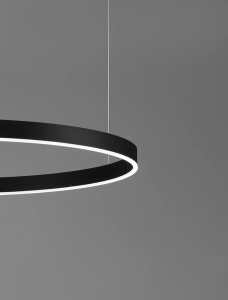 LED luster Motif 150 čierne stmievateľné – Čierna