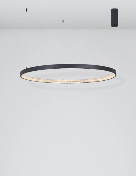 LED luster Preston 40 čierne – Čierna