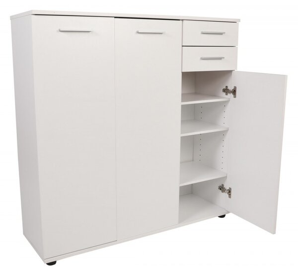 Hanah Home Botník Triah 108x108 cm biely