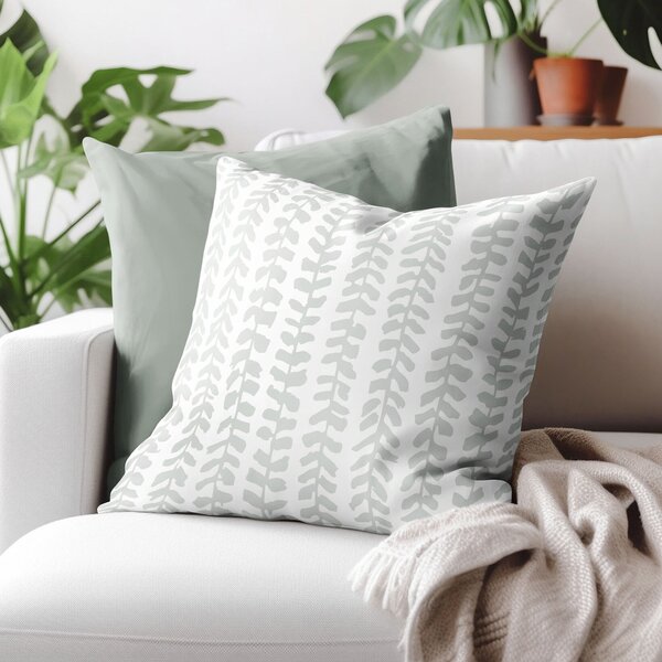 Goldea bavlnená obliečka na vankúš - skandinávske lístky 70 x 80 cm