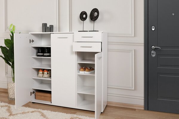 Hanah Home Botník Triah 108x108 cm biely