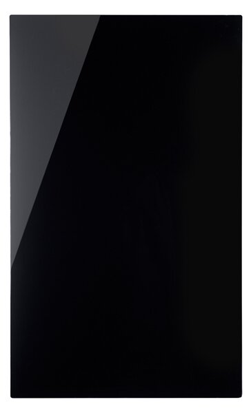 Sklenená magnetická tabuľa na stenu, 780 x 480 mm, čierna