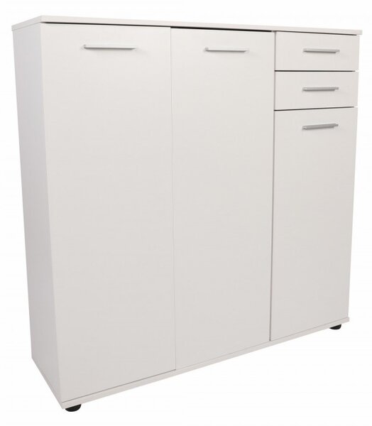 Hanah Home Botník Triah 108x108 cm biely