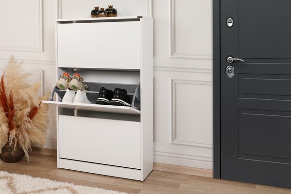 Hanah Home Botník Sequel 73x119 cm biely