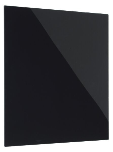 Sklenená magnetická tabuľa na stenu, 480 x 480 mm, čierna