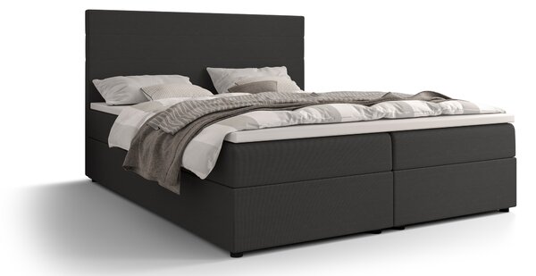 Manželská posteľ Boxspring 140 cm Locos (tmavosivá) (s matracom a úložným priestorom). Vlastná spoľahlivá doprava až k Vám domov. 1046697