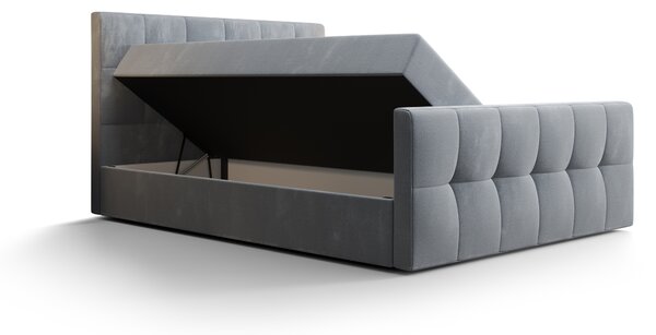NovýNábytok.sk Manželská posteľ Boxspring 180 cm Macheta (olivová) (s matracom a úložným priestorom). Akcia -20%. Vlastná spoľahlivá doprava až k Vám domov. 1046732