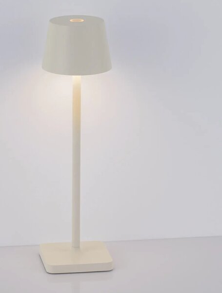 Vonkajšia stolová lampa Deck biela