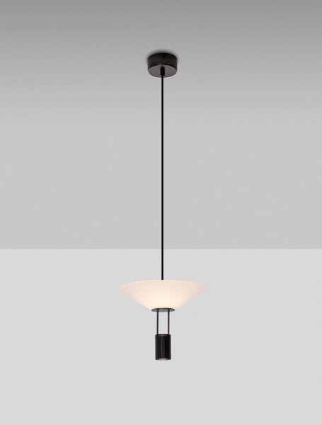 LED čierny dizajnový luster Anafi 210