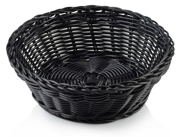 Mondex Okrúhly košík na pečivo SINO 20x7 cm čierny