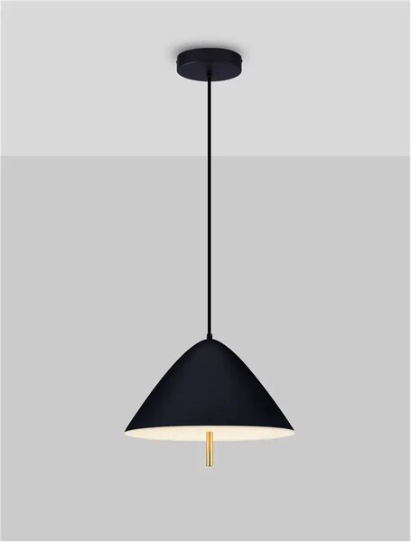 LED čierny moderný luster Oros – Čierna