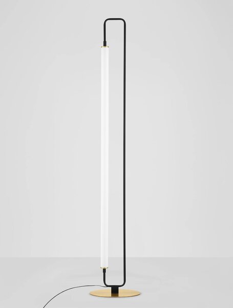 LED čierna stojaca lampa Wetro 28