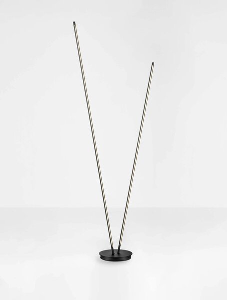 LED stmievateľná čierna stojaca lampa Intec