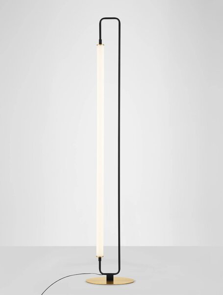 LED čierna stojaca lampa Wetro 28