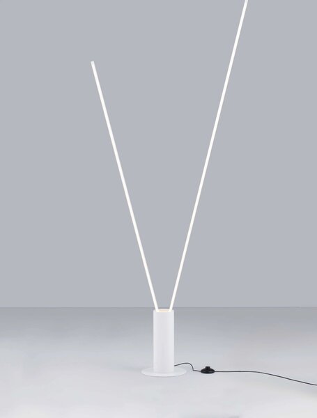 LED biela stojaca lampa Kimolia