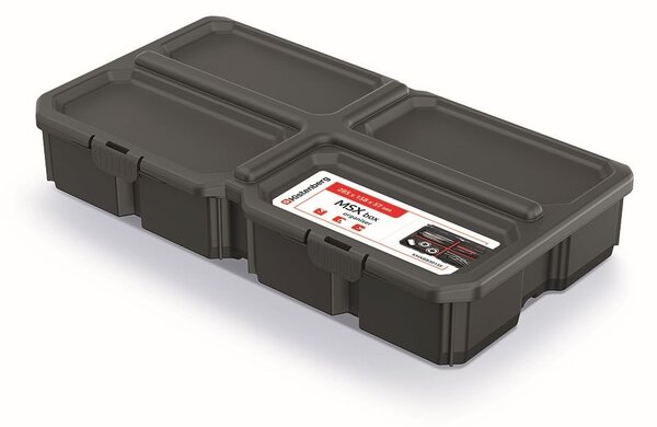 Prosperplast Organizér MESX BOX 28,5x15,8x5,7 cm čierny