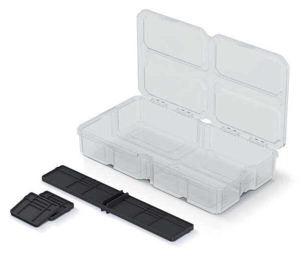Prosperplast Organizér MESX škatuľa 28,5x15,8x5,7 cm transparentná