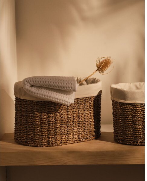 Košíky z morskej trávy v súprave 2 ks 35x25x25 cm Tossa – Kave Home