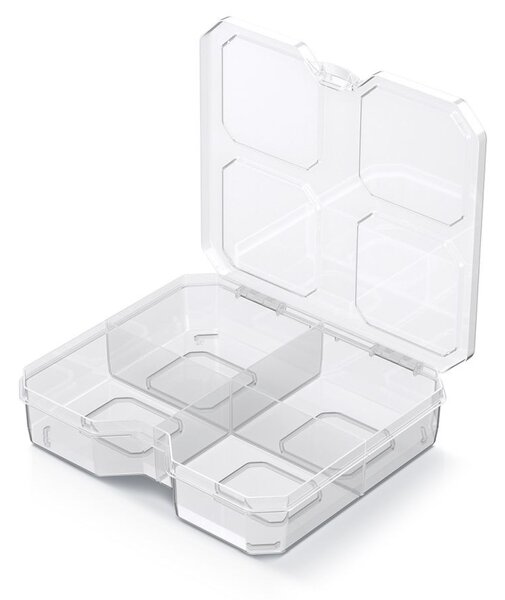 Prosperplast Organizér RQS BOX 15,6x14x3,5 cm transparentný