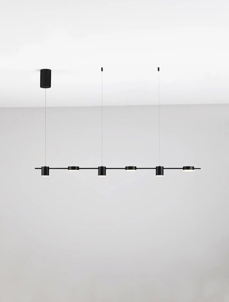 Minimalistcký LED luster Riaz čierna 20W (9130651)