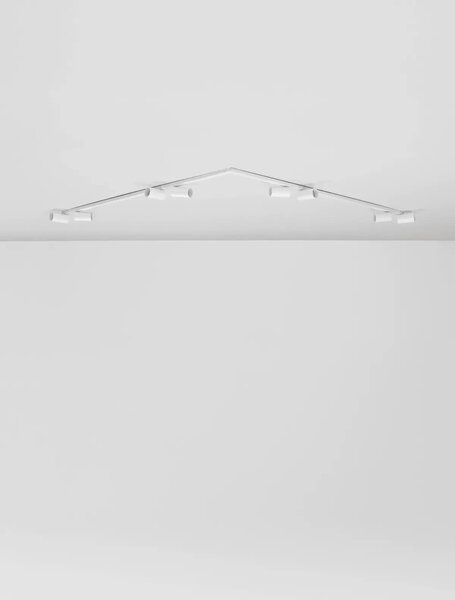 Minimalistické bodové svietidlo Oso 8 Biela