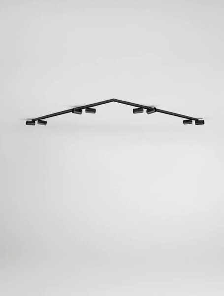 Minimalistické bodové svietidlo Oso 8 Čierna