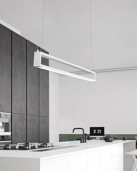 LED luster Line – Biela