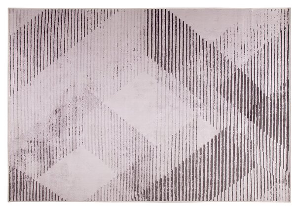 Koberec ružový polyesterový 160 x 230 cm obdĺžnikový s krátkym vlasom abstraktný vzor
