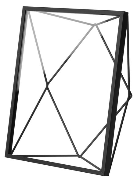 Čierny kovový rámček stojací/na stenu 23x18 cm Prisma – Umbra