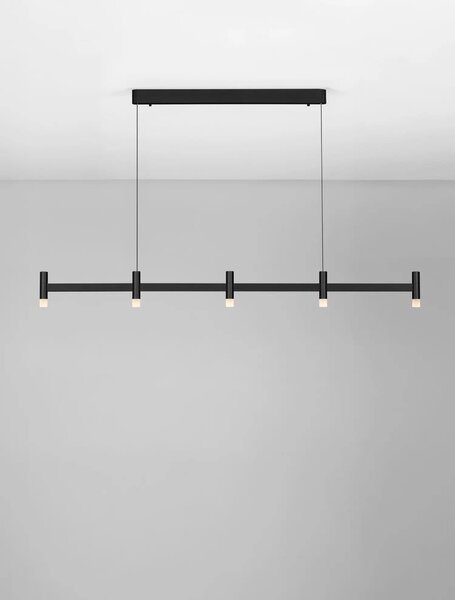 Moderný LED luster Poetic 3000 K čierna 147