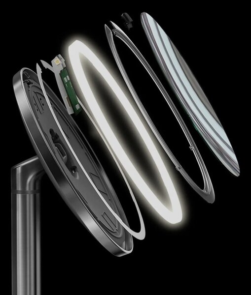 Kozmetické zrkadlo s osvetlením/zväčšovacie (5x) ø 20 cm Sensor Trio – simplehuman
