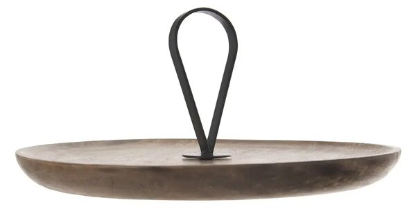 Servírovací podnos Ø 30 cm, mango/kov ORION 155014