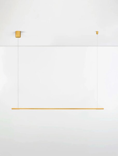 Minimalistcký LED luster Brillia zlatá 150