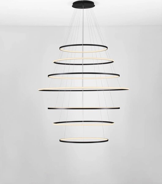 Moderný LED luster Maelo čierna 120