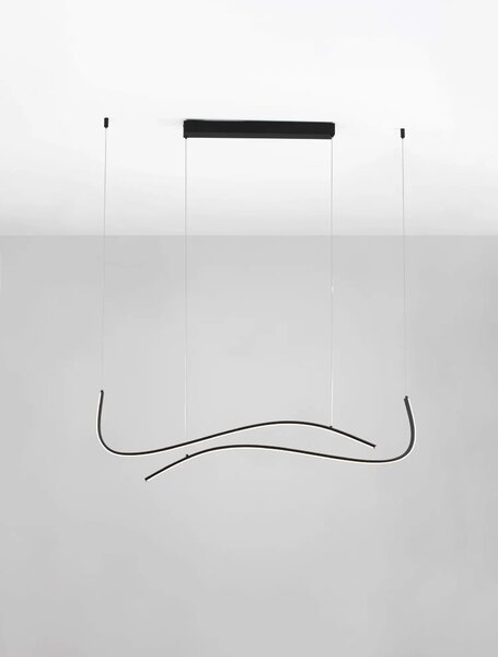 Minimalistcký LED luster Brio čierna 104