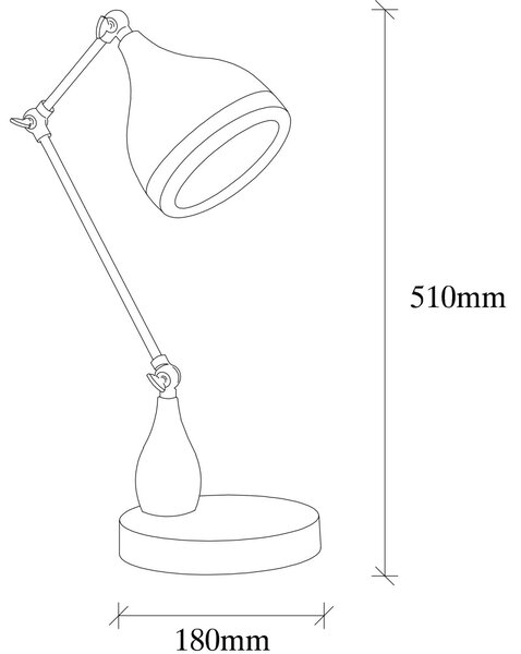 Opviq Stolová lampa Yildo čierna/medená